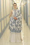 BAREEZE 3PC IN LAWN WITH FULLY EMBROIDERED