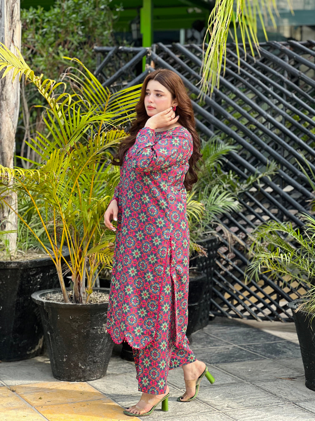 NAXUS 2PC PRINTED UNSTITCHED IN LAWN BANA-DORA