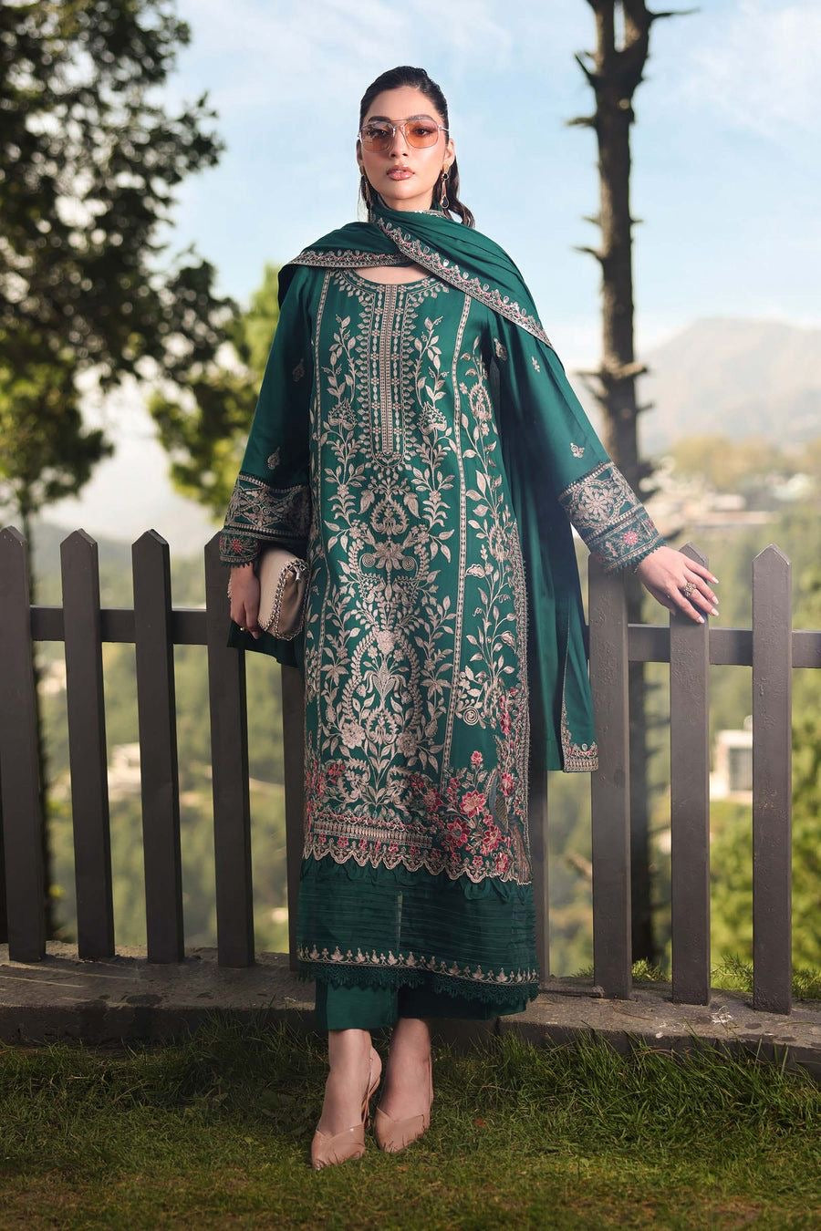 MARIA B 3PC UNSTITCHED IN DHANAK