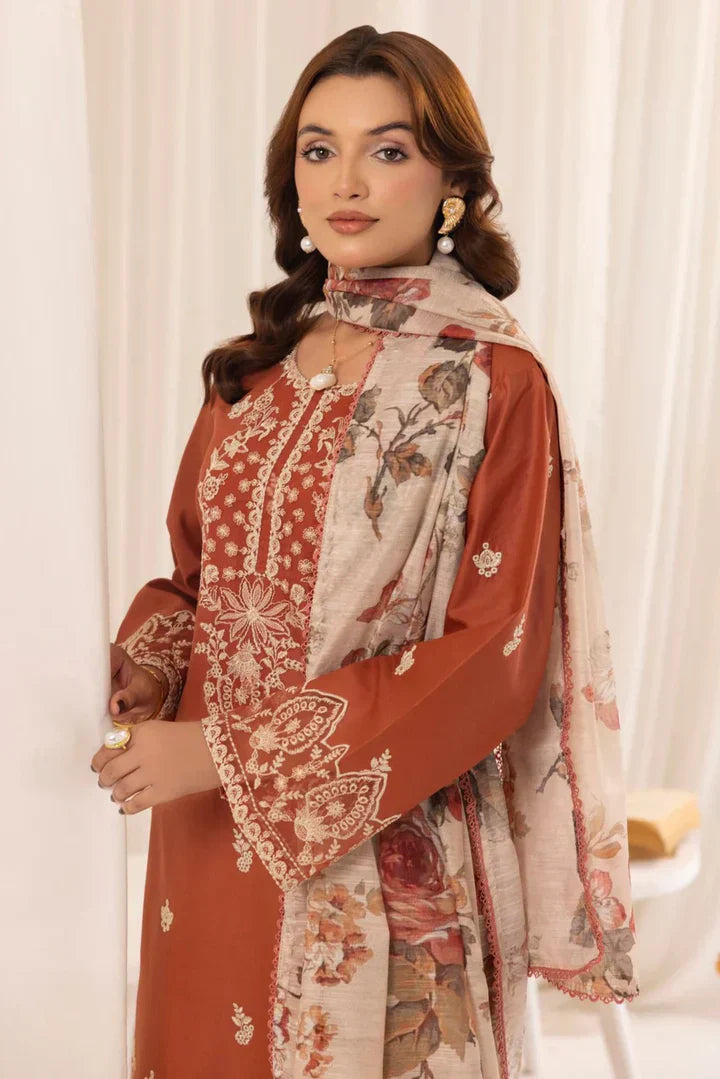 MOHAGANI 3PC LAWN UNSTITCHED EMBROIDERED
Code:7300