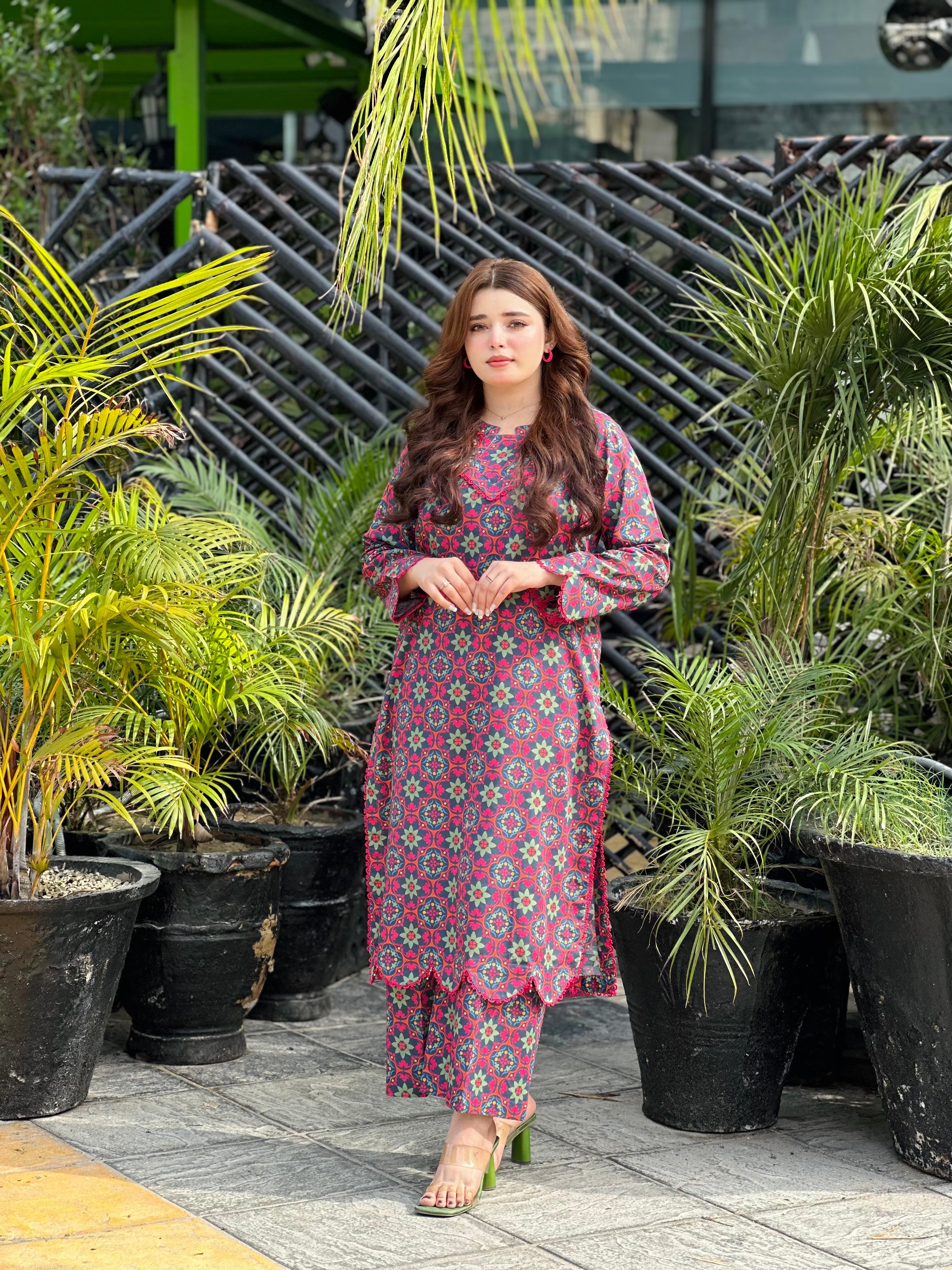 NAXUS 2PC PRINTED UNSTITCHED IN LAWN BANA-DORA