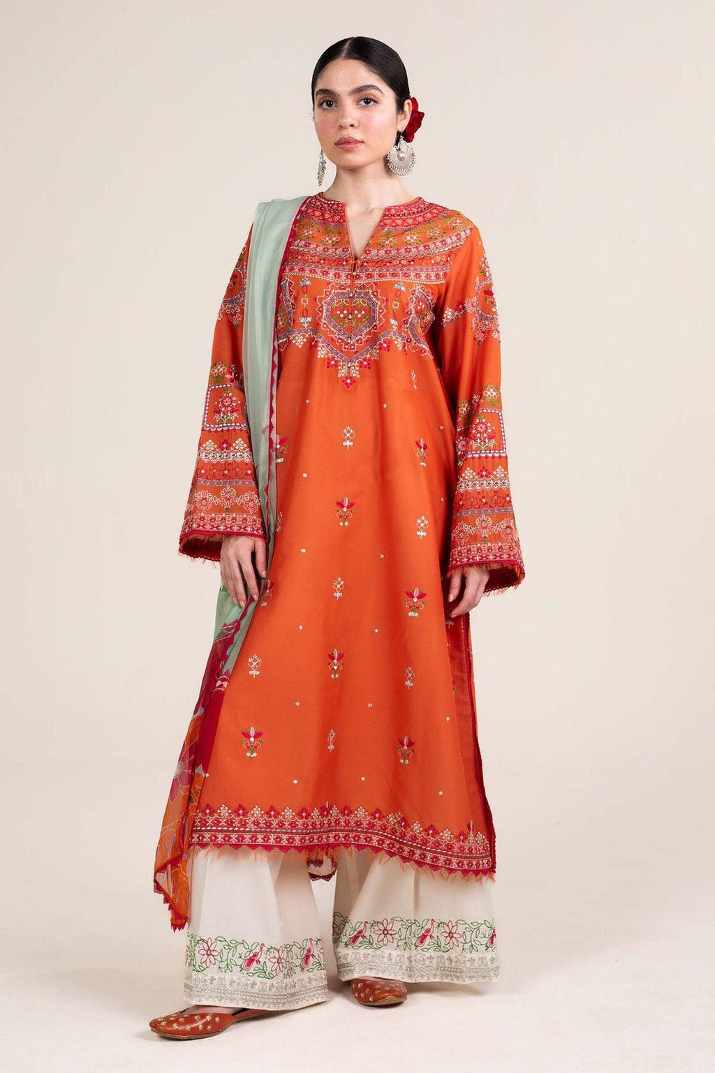 zara shahjhan 3PCS UNSTITCHED SUIT