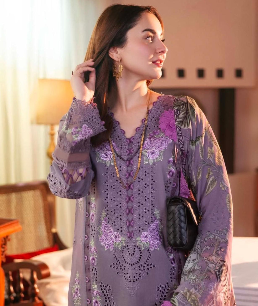 ZONIYA 3PC EMBROIDERED UNSTITCHED