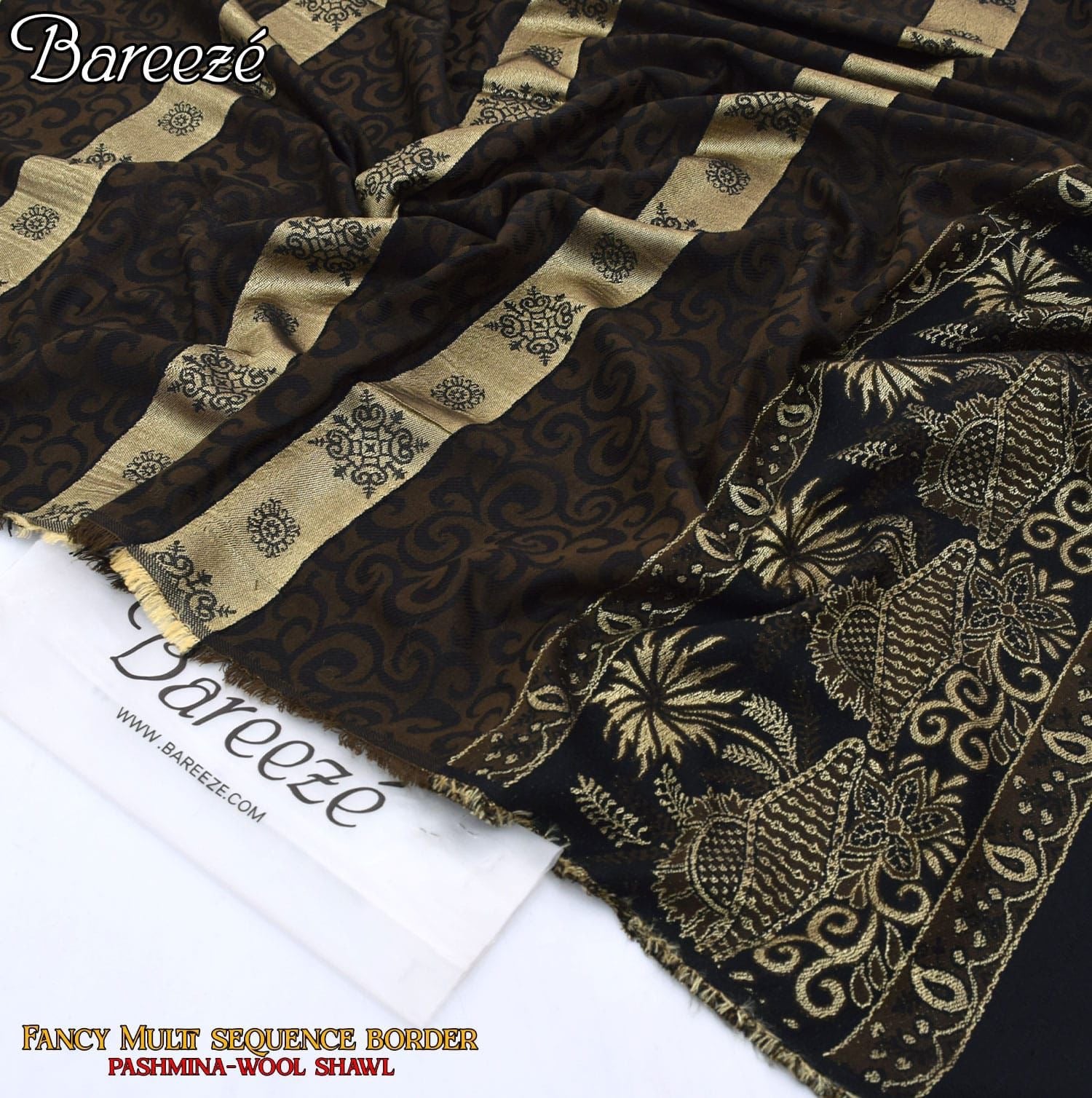 BAREEZE SOFT PASHMINA MULTI WOOL SHAWL