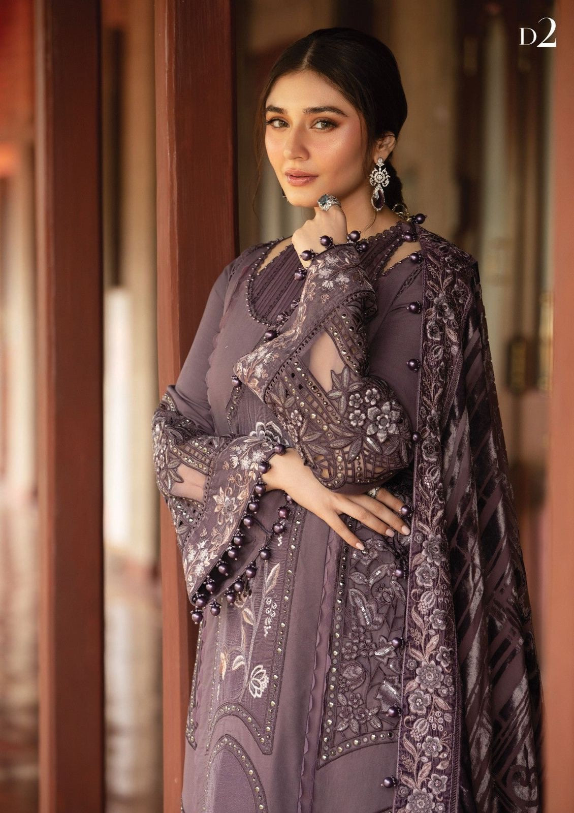 MARIA B 3pc Wedding 
Code:AZ 7266