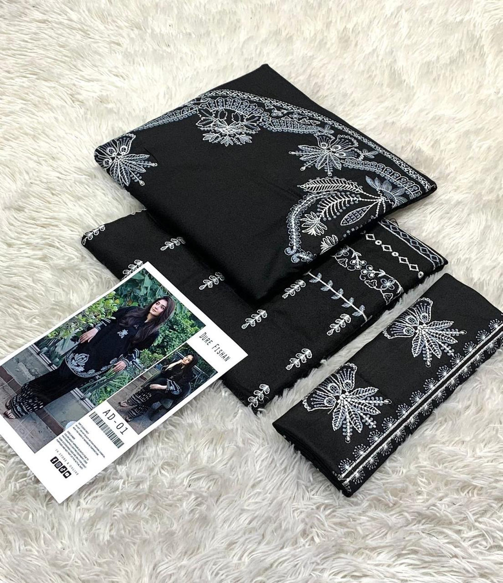 LIBAS-E-GULL UNSTITCHED 2PC EMBROIDERED