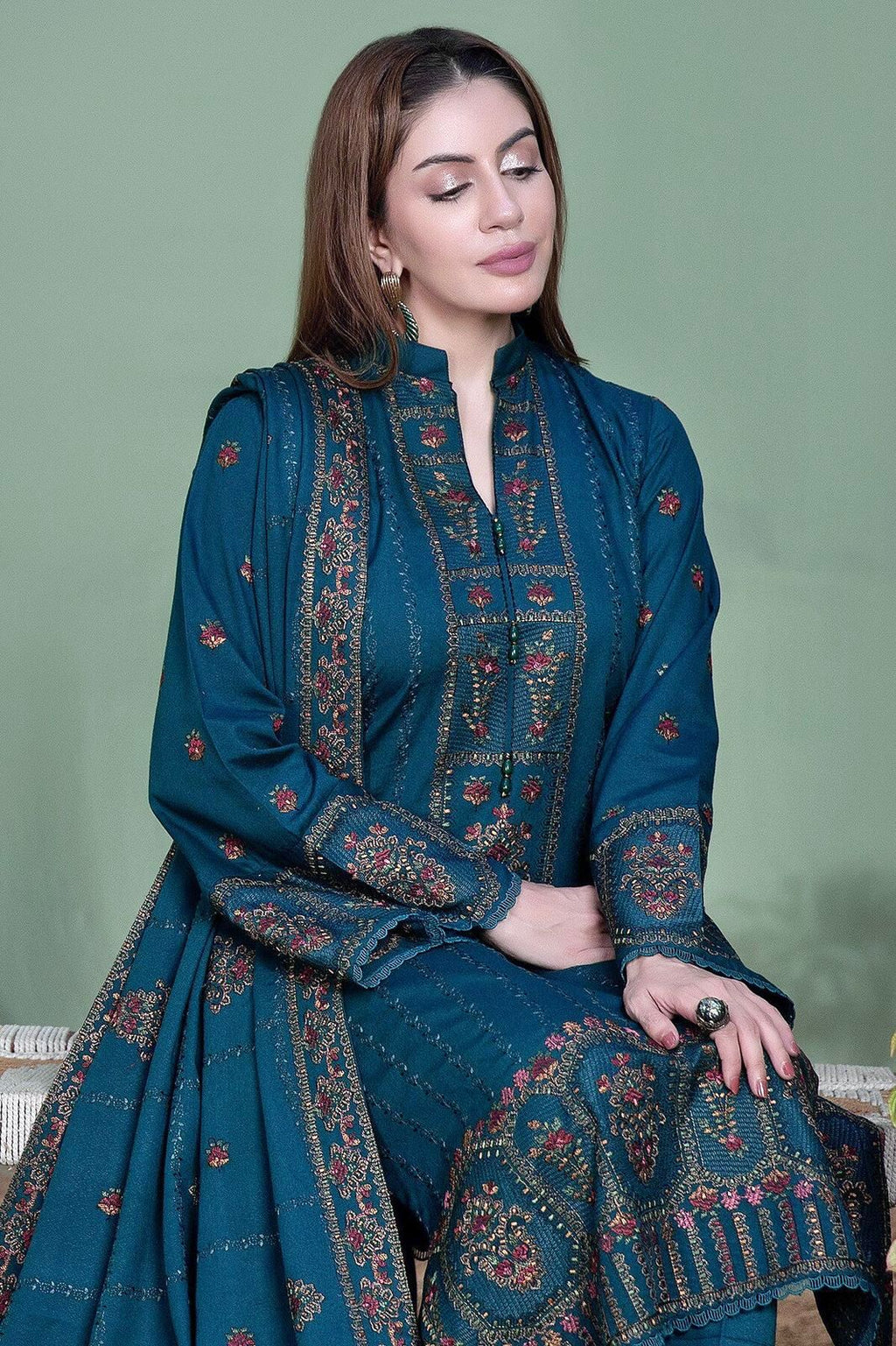 NOOR-E-FAJAR 3pc DHANAK UNSTITCHED
