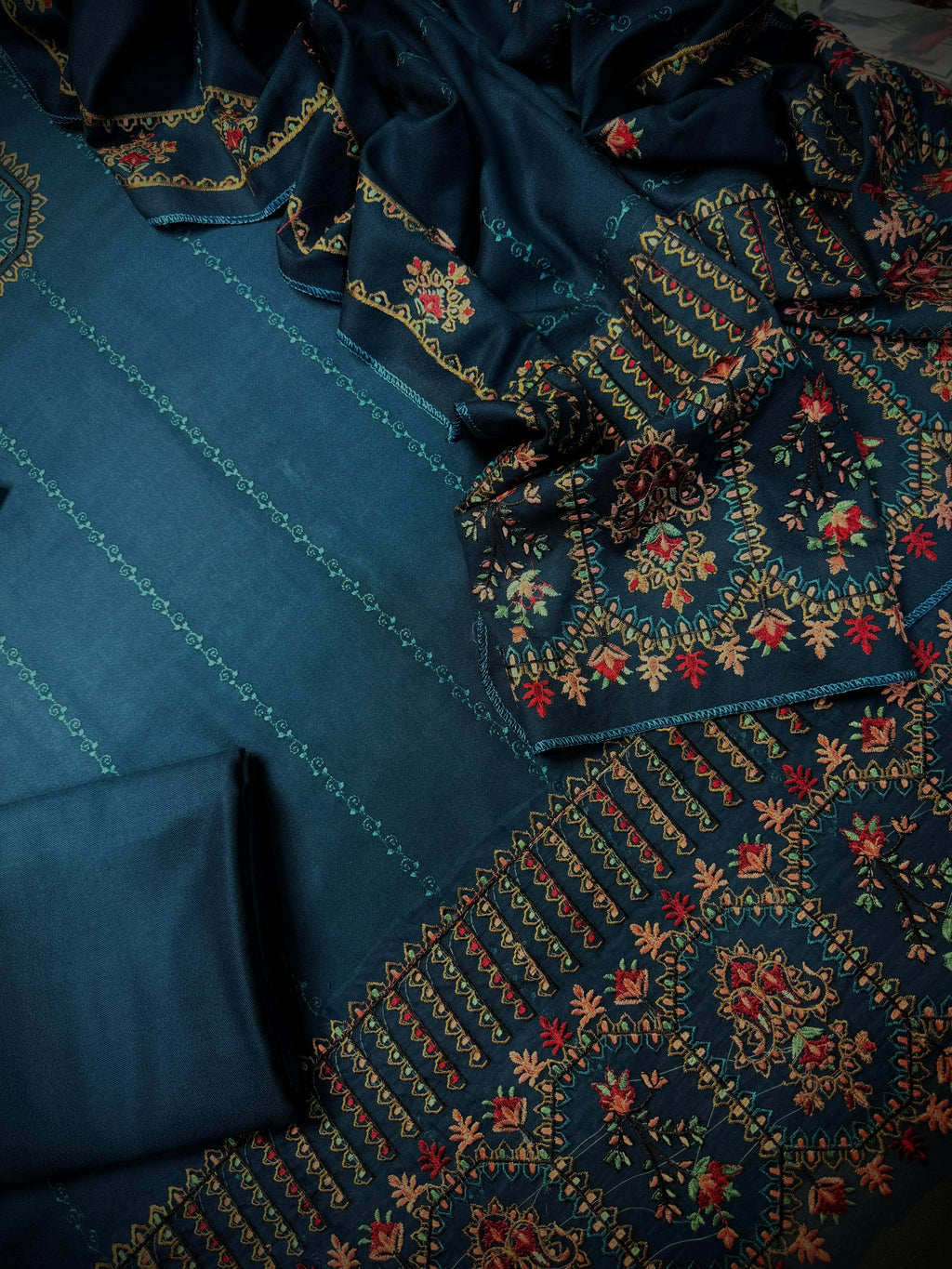 NOOR-E-FAJAR 3pc DHANAK UNSTITCHED