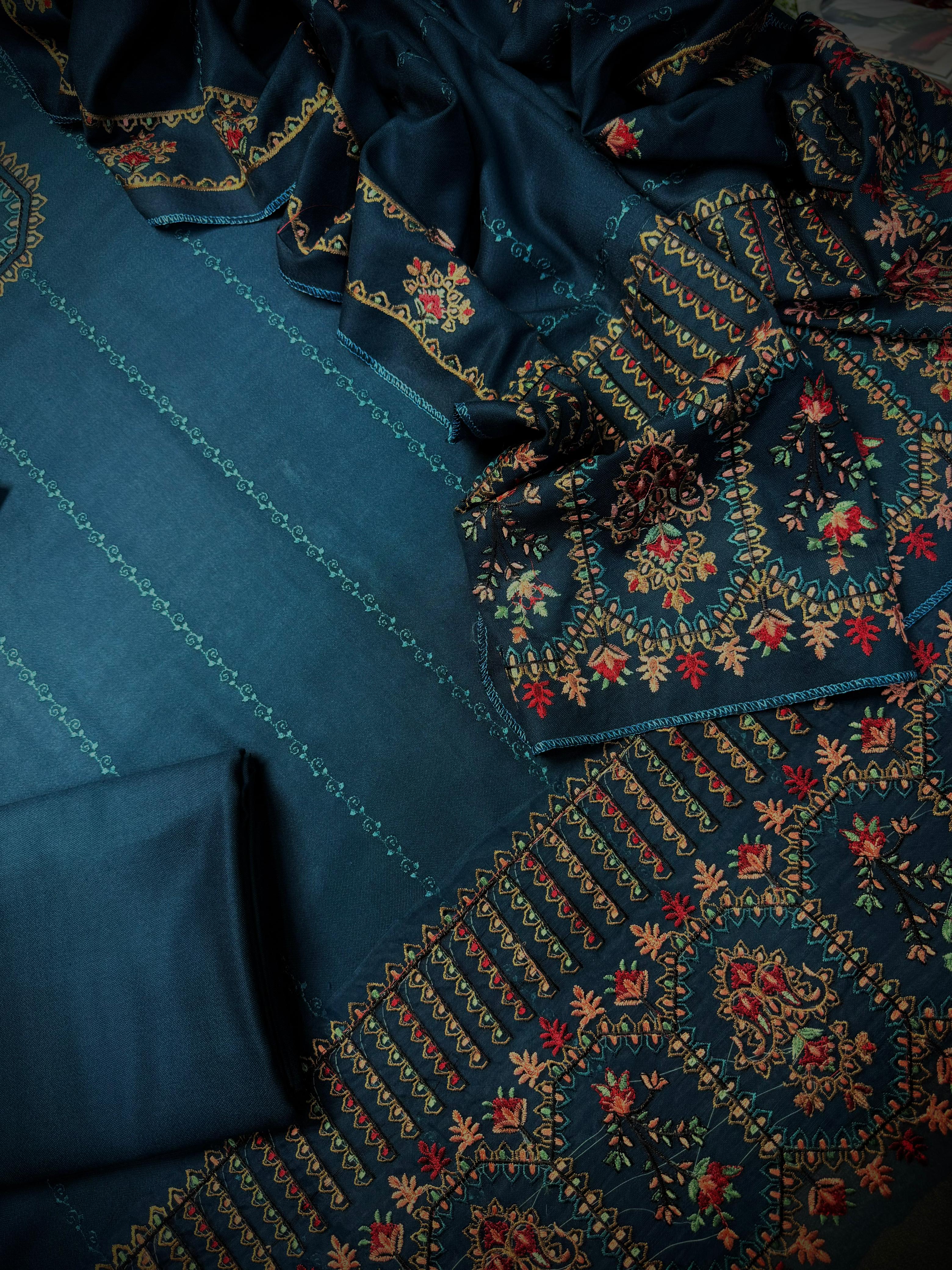 NOOR-E-FAJAR 3pc DHANAK UNSTITCHED