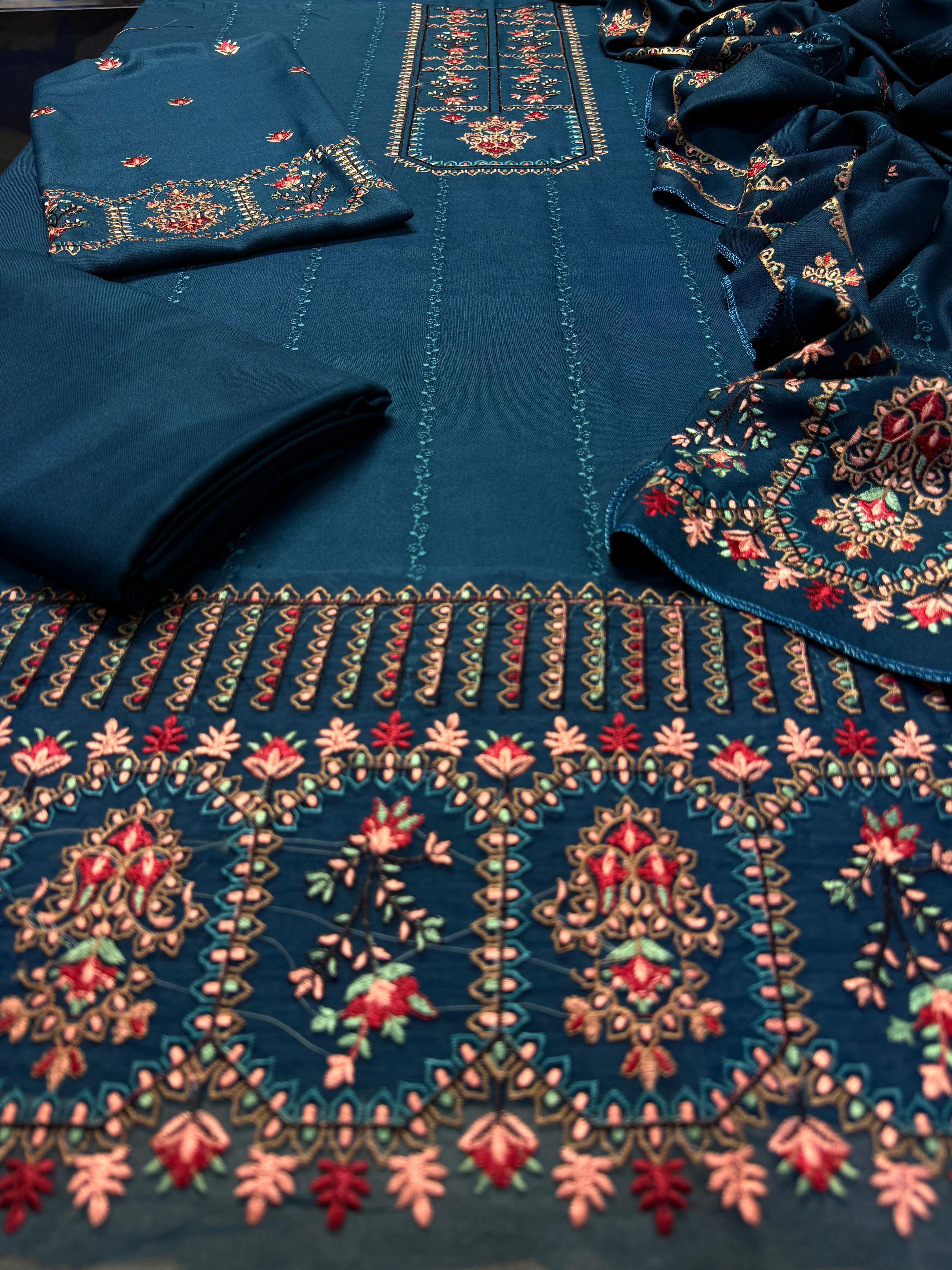 NOOR-E-FAJAR 3pc DHANAK UNSTITCHED