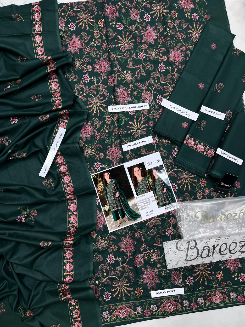 BREEZE 3PC DHANAK UNSTITCHED