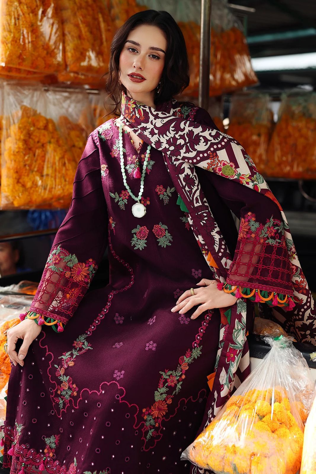 3-PC UNSTITCHED WOOL SHAWL COLLECTION PSW5-02